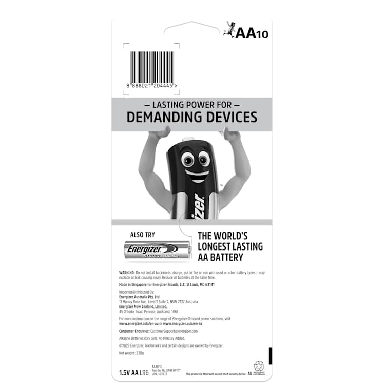 Energizer Max Plus Advanced AA Batteries