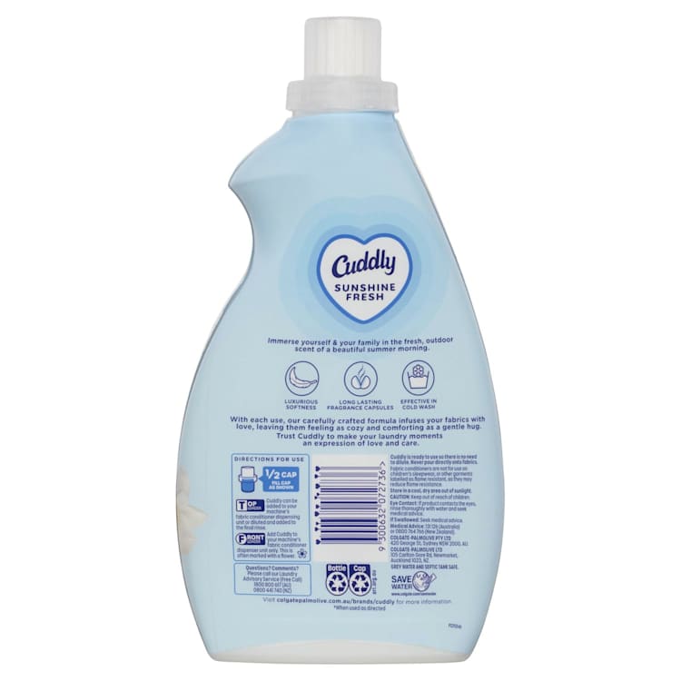 Cuddly Fabric Softener Ultra Sunshine Fresh