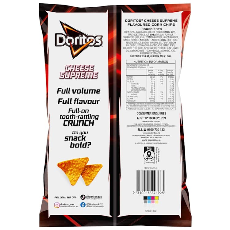 Doritos Share Pack Cheese Supreme