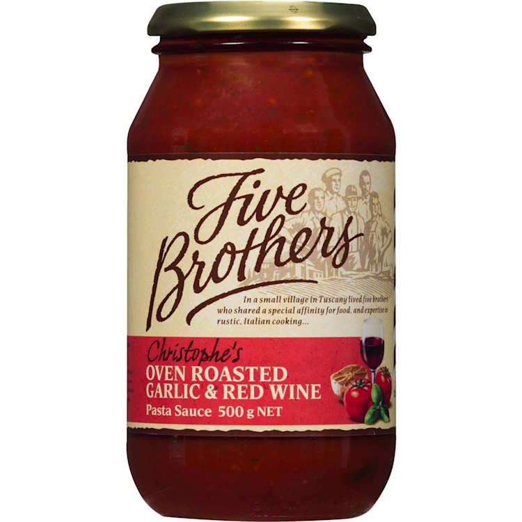 Five Brothers Pasta Sauce Garlic & Wine