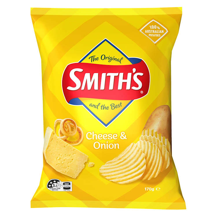 Smith's Crinkle Cut Cheese & Onion Potato Chips
