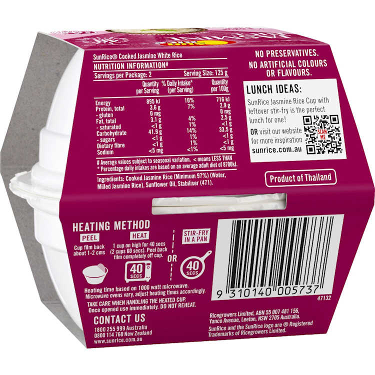 SunRice Jasmine White Rice