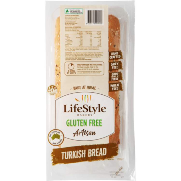 LifeStyle Bakery Gluten Free Turkish Bread