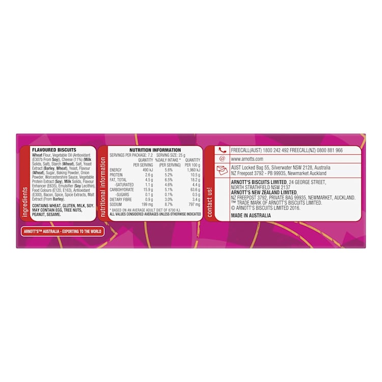 Arnott's Shapes Cheese & Bacon