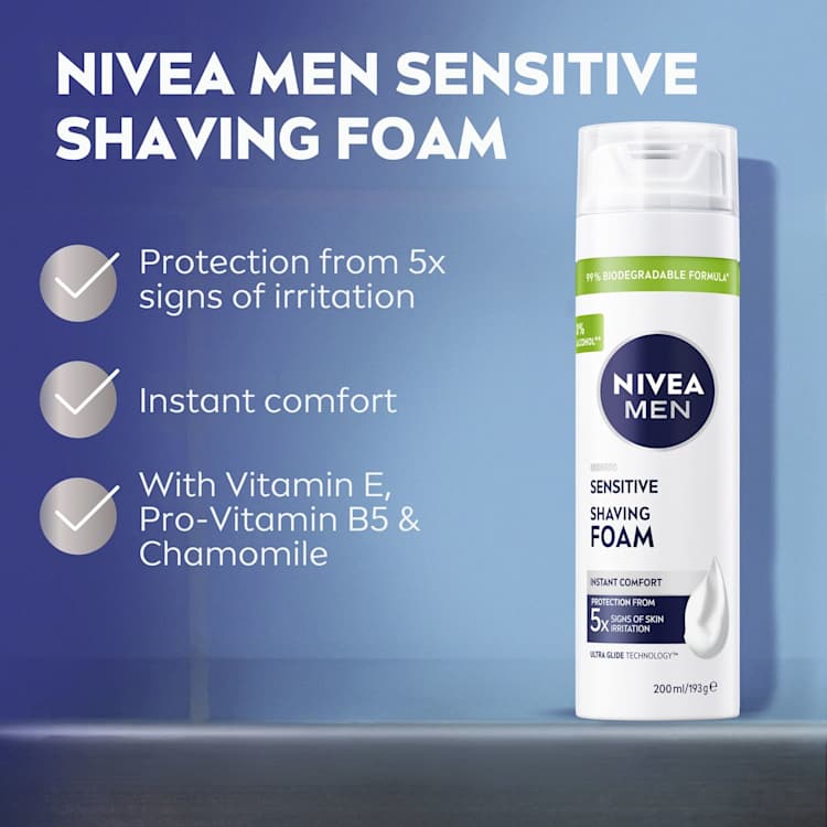 NIVEA MEN Sensitive Shaving Foam