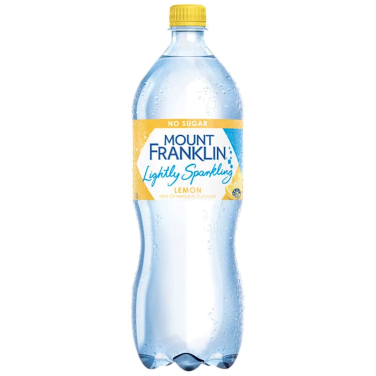 Mount Franklin Lightly Sparkling Water Lemon Bottle
