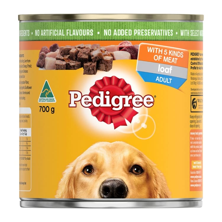 Pedigree Wet Dog Food with 5 Kinds of Meat Loaf Can IGA Shop Online
