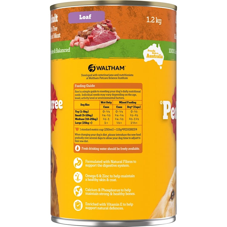 Pedigree Loaf With Five Kinds Of Meat Wet Dog Food Can