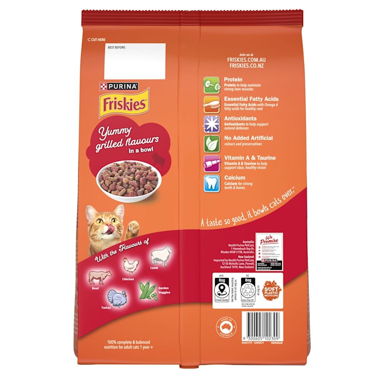 Purina Friskies Adult Meaty Grills Dry Cat Food
