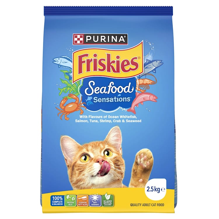 PURINA FRISKIES Adult Seafood Sensations Dry Cat Food