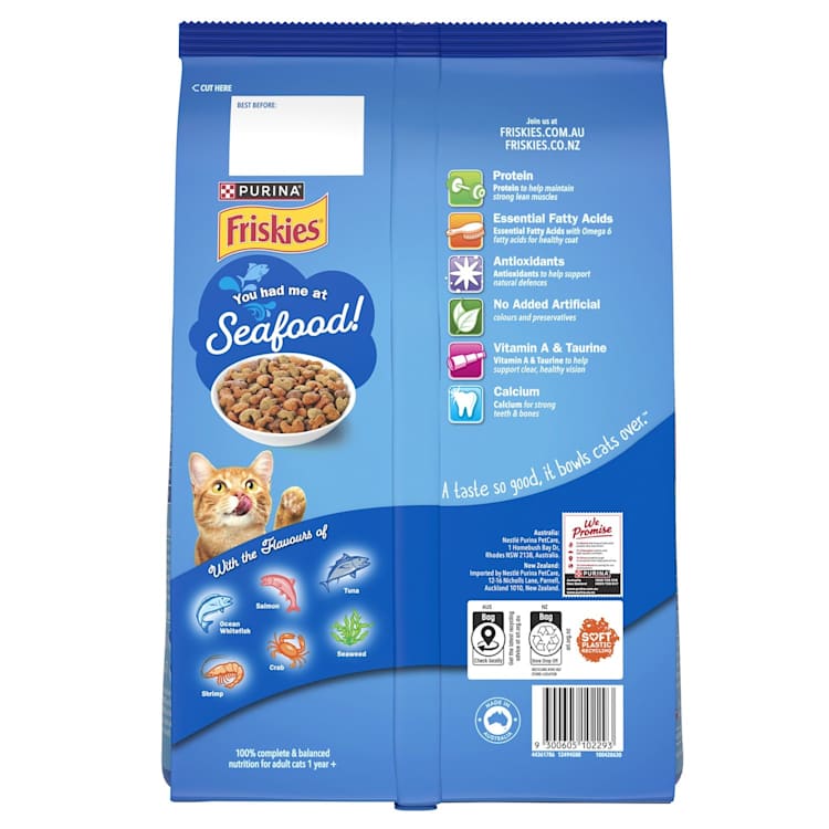 PURINA FRISKIES Adult Seafood Sensations Dry Cat Food
