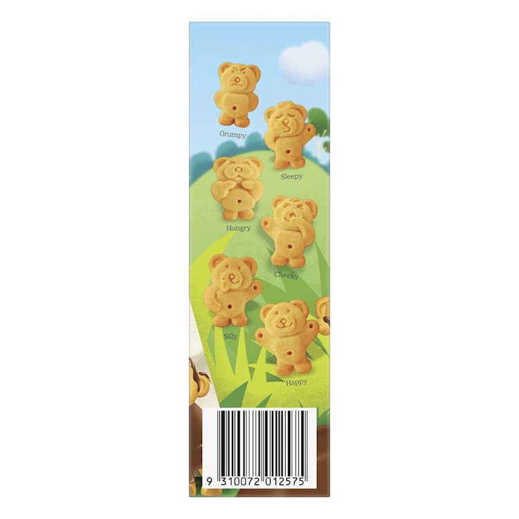 Arnott's Tiny Teddy Biscuits Half Coated in Milk Chocolate