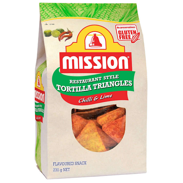 Mission Corn Chips Chilli & Lime