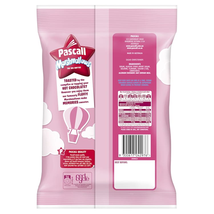 Pascall Marshmallows Vanilla Raspberry