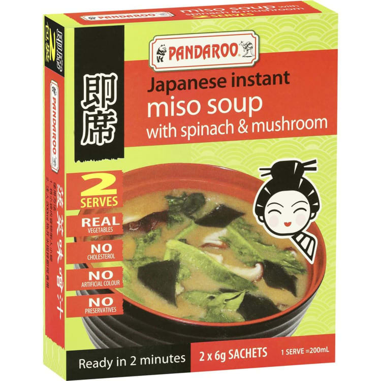 Pandaroo Japanese Instant Miso Soup Spinach
