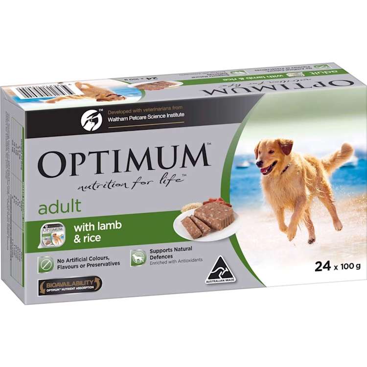 Optimum Adult Lamb & Rice Wet Dog Food