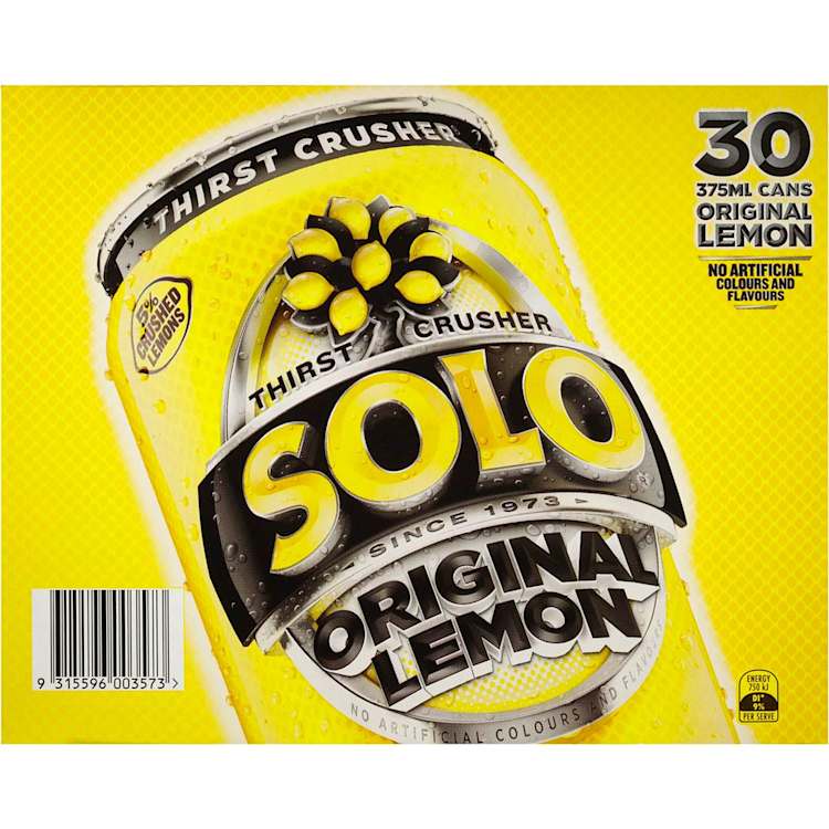 Schweppes Solo Thirst Crusher Original Lemon Multipack Cans