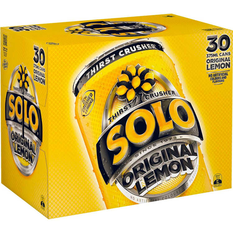 Schweppes Solo Thirst Crusher Original Lemon Multipack Cans