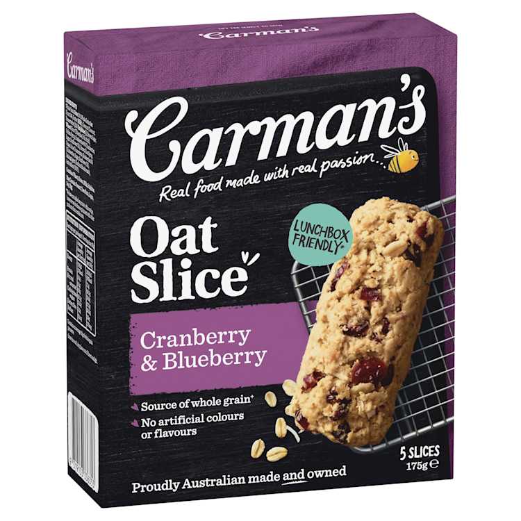 Carman's Oat Slice Cranberry & Blueberry
