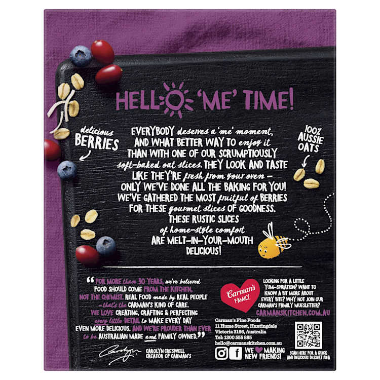 Carman's Oat Slice Cranberry & Blueberry