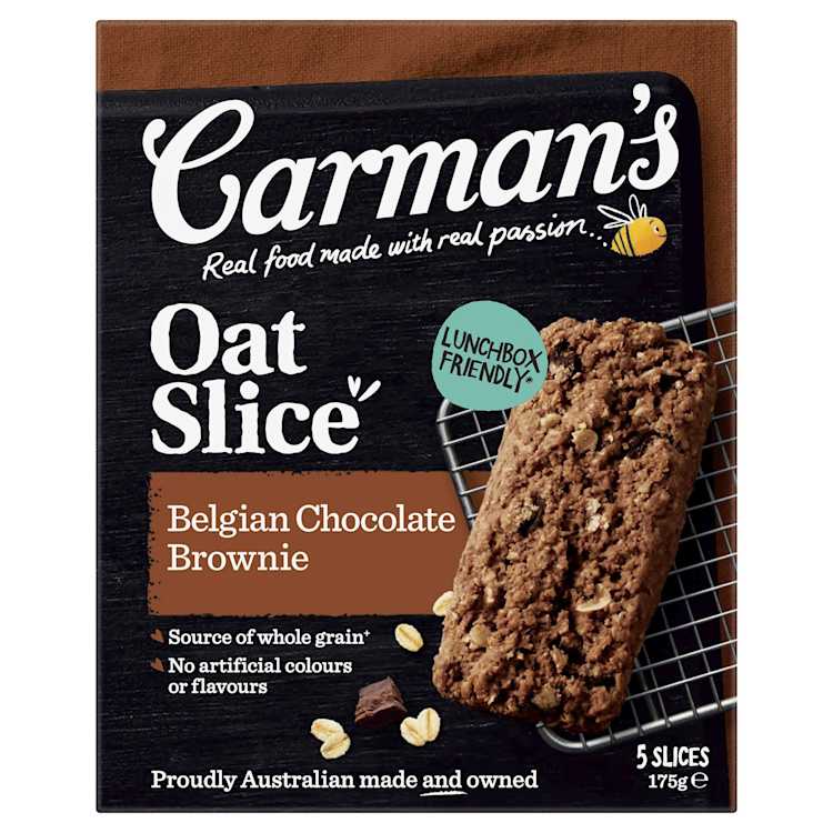 Carman's Oat Slice Belgian Chocolate Brownie