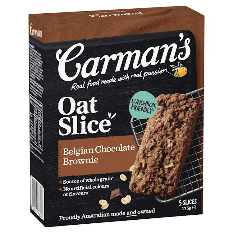 Carman's Oat Slice Belgian Chocolate Brownie