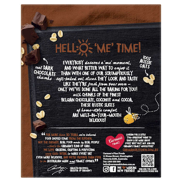 Carman's Oat Slice Belgian Chocolate Brownie
