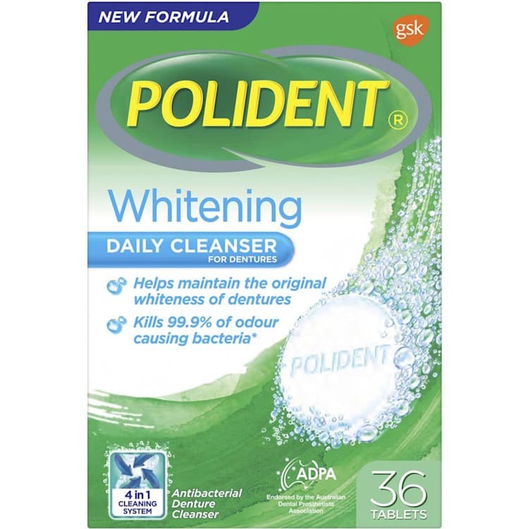 Polident Denture Whitening Cleanser