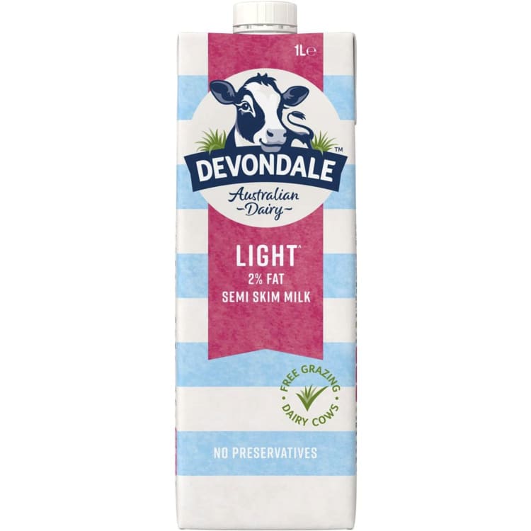 Devondale Semi Skim Long Life Milk