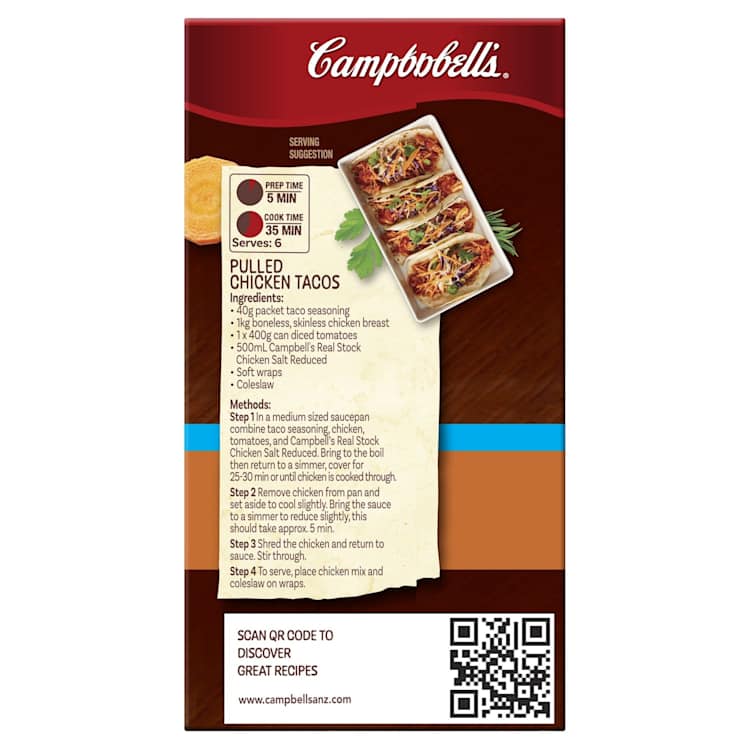 Campbell's Real Chicken Liquid Stock Salt Reduced