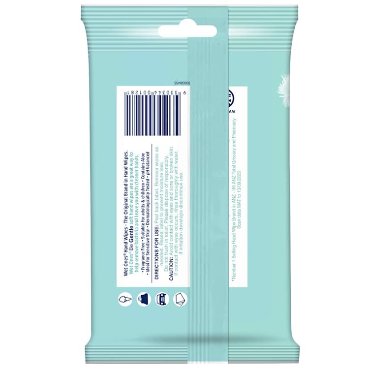 Wet Ones Be Gentle Moist Wipes
