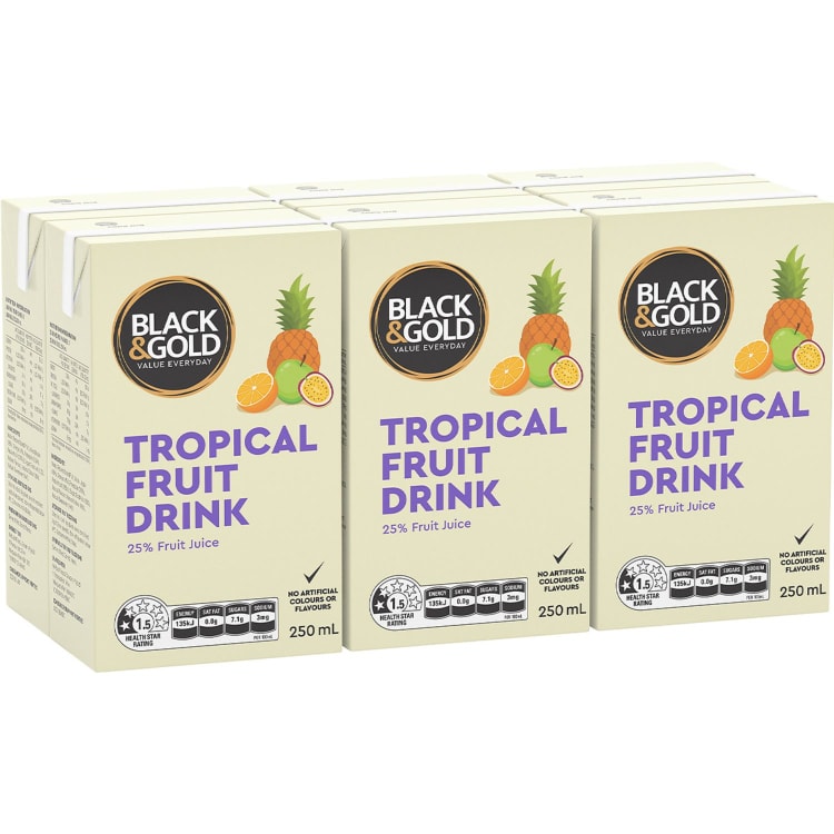 Black & Gold Tropical Fruit Drink