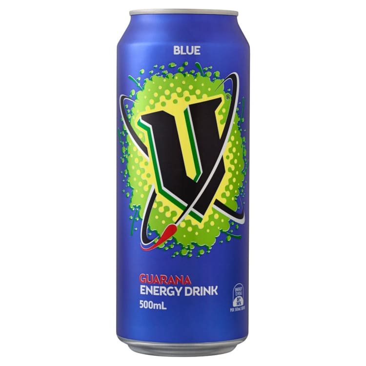 V Energy Drink Blue Can