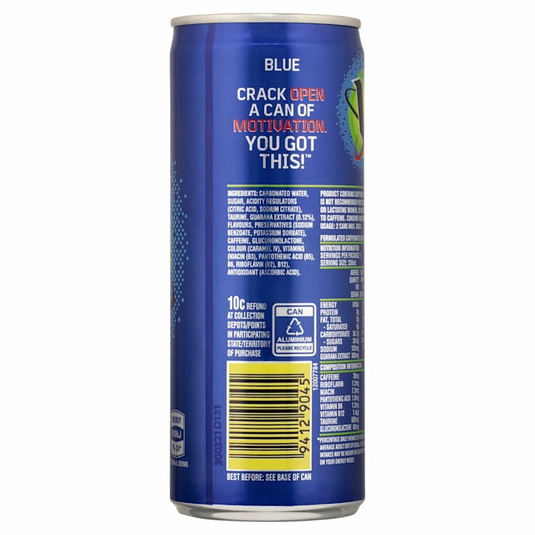 V Energy Drink Blue