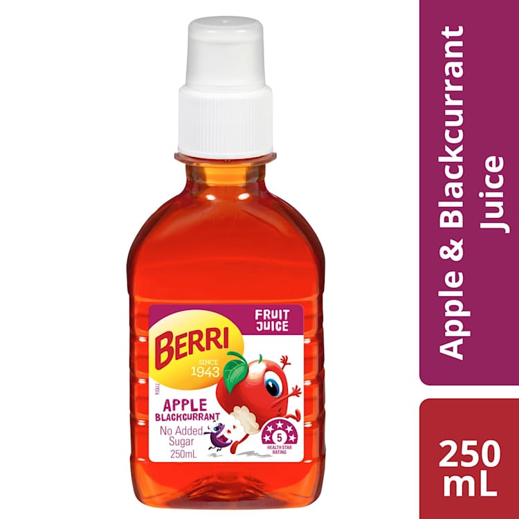Berri Apple Blackcurrant Juice Pop Top