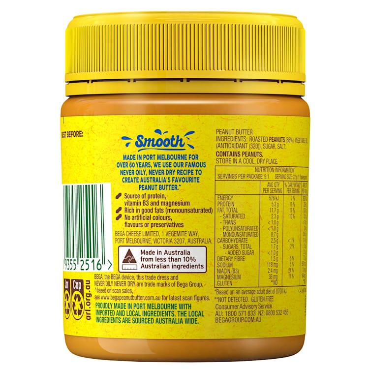 Bega Smooth Peanut Butter