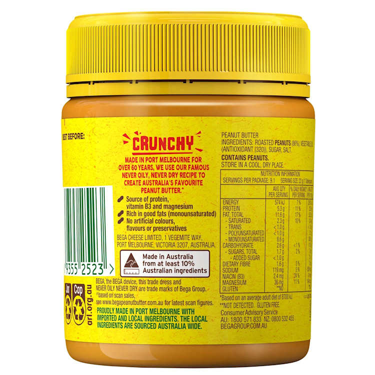 Bega Crunchy Peanut Butter