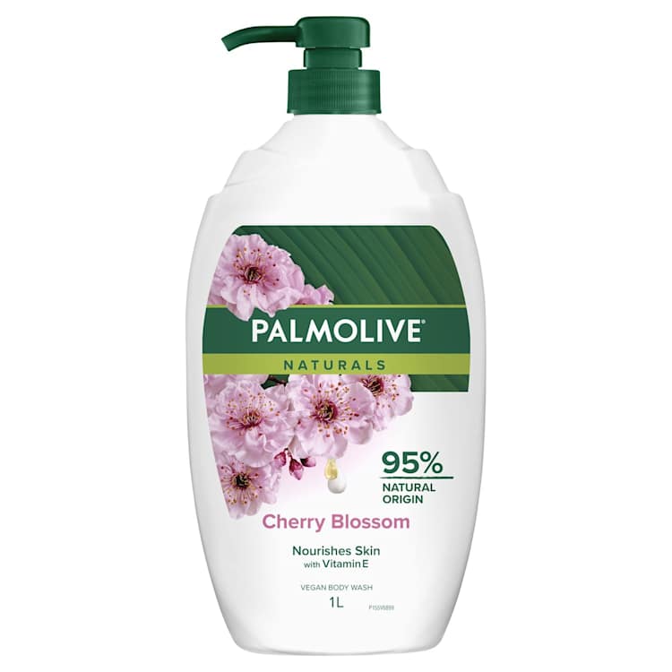 Palmolive Naturals Milk & Cherry Blossom Body Wash with Moisturising Milk 0% Parabens Recyclable