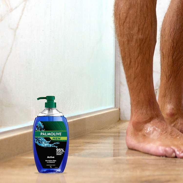 Palmolive Men Active Body Wash With Sea Minerals 0% Parabens Recyclable