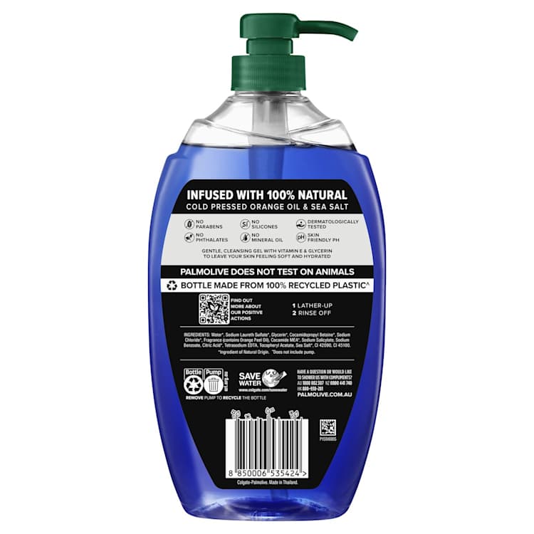 Palmolive Men Active Body Wash With Sea Minerals 0% Parabens Recyclable