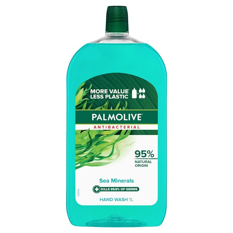 Palmolive Antibacterial Liquid Hand Wash Soap Sea Minerals Refill & Save