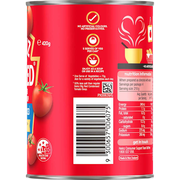 Heinz Big Red Salt Reduced Condensed Tomato Soup