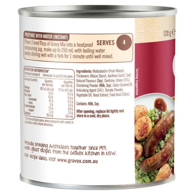 Gravox Gravy Brown Onion Mix Tin