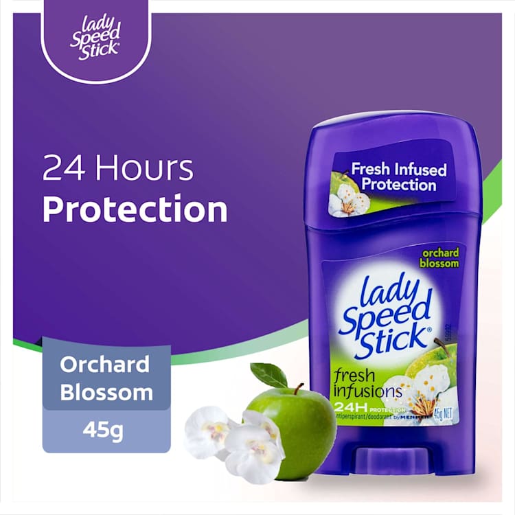 Mennen Lady Speed Stick Women's Antiperspirant Deodorant Orchard Blossom 24 Hour Protection