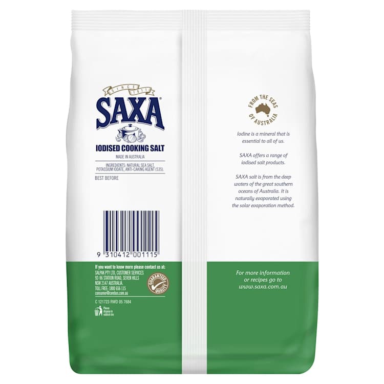Saxa Salt Cooking Iodised