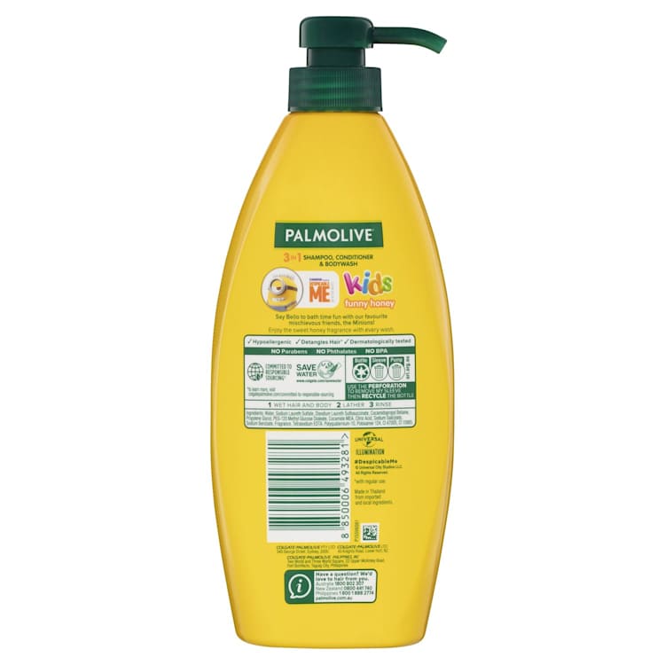 Palmolive 3in1 Shampoo Conditioner & Bodywash Funny Honey