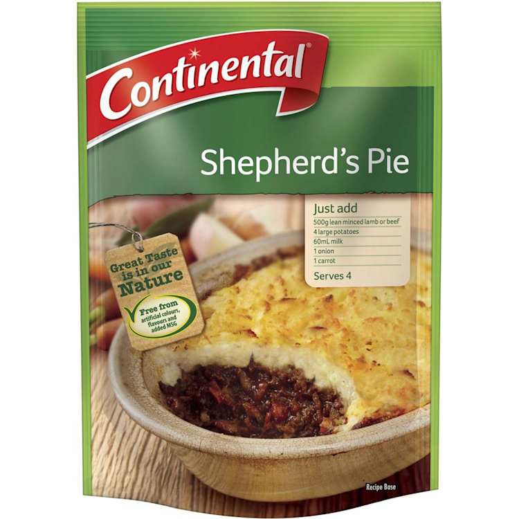 Continental Recipe Base Sheperd's Pie
