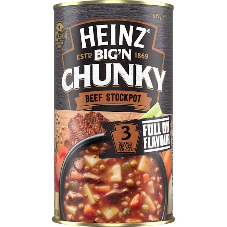 Heinz Canned Soup Chunky Beef Stockpot