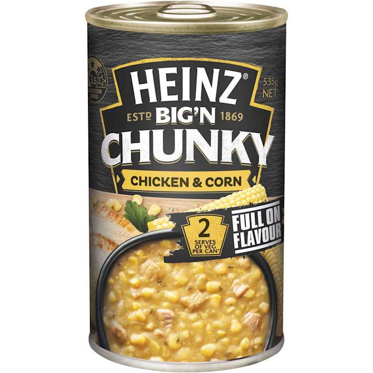 Heinz Big N Chunky Canned Soup Chicken & Corn