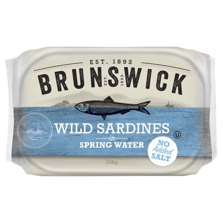 Brunswick Wild Sardines In Spring Water No Added Salt
